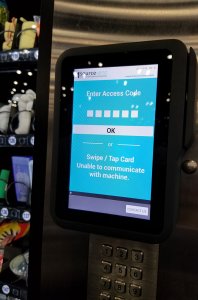 Non-retail vending - touchpad